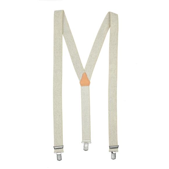 NWT Stars & Stripes Old Style western suspenders Clip white - Picture 1 of 4